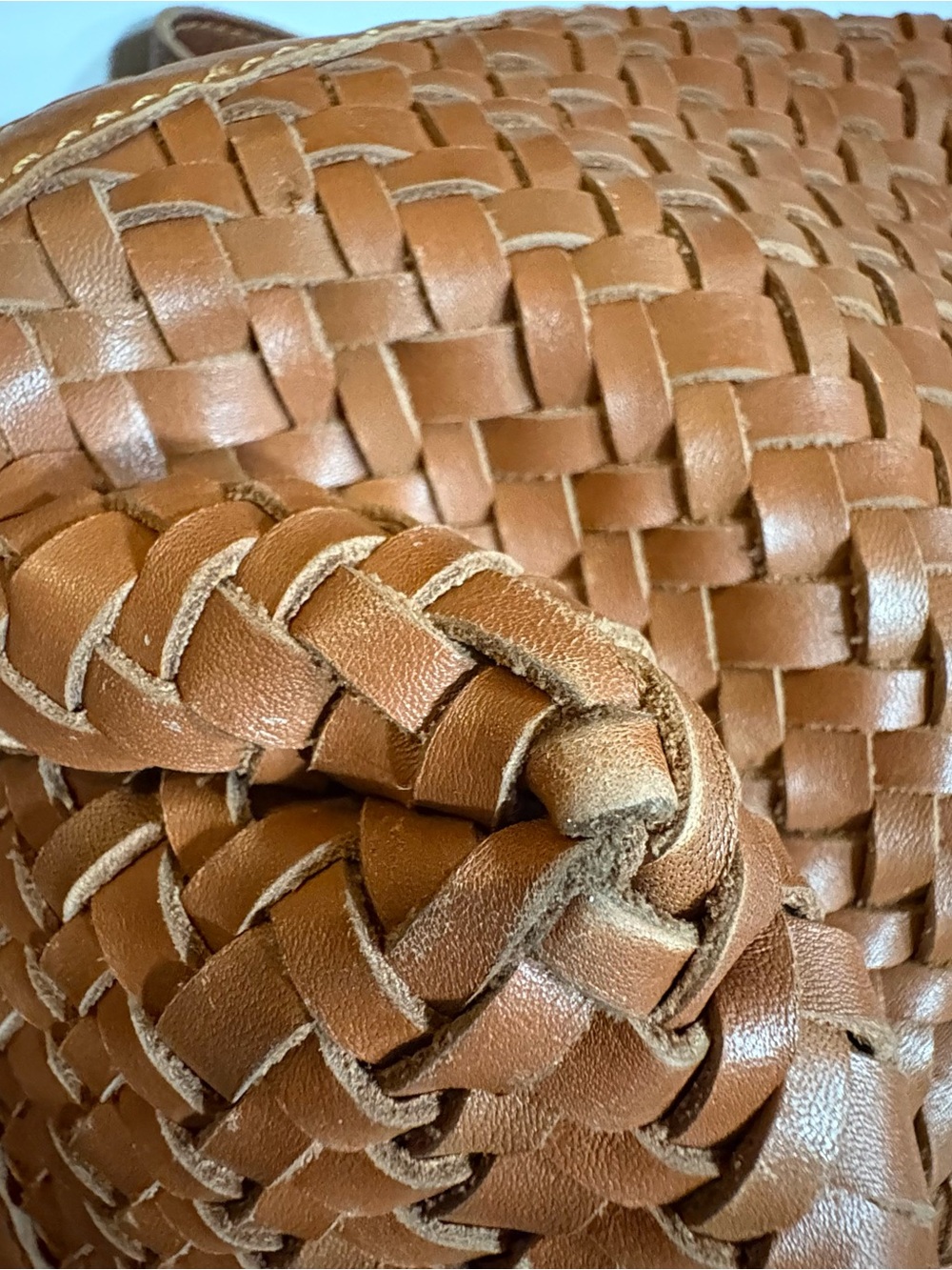 Madewell Brown Woven Leather Tote - Picture 11 of 13